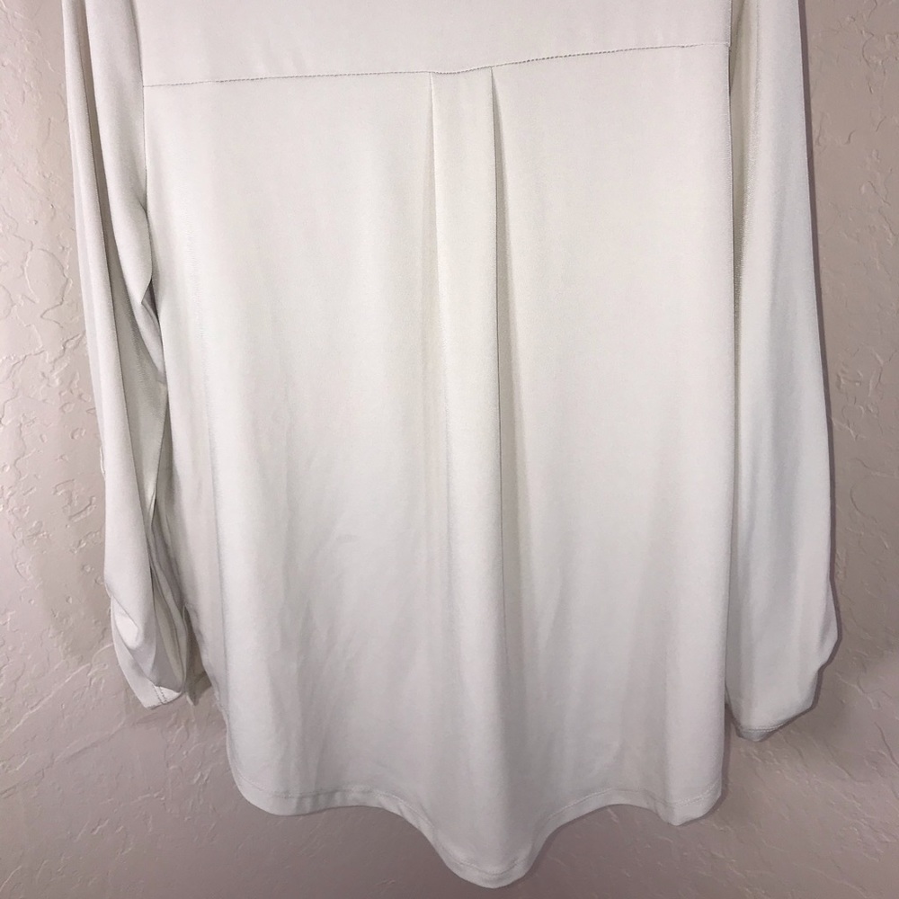 Michael Kors zipper-down blouse, dune. NWT, S - Picture 7 of 7